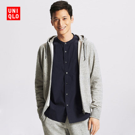 多色齐降！UNIQLO优衣库连帽拉链运动开衫164200