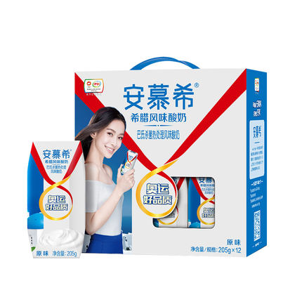 健康营养！伊利安慕希希腊酸奶205g*12