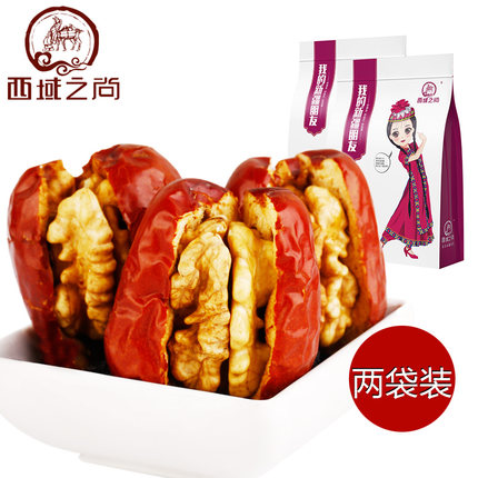 新疆特产！西域之尚新疆红枣夹核桃500g