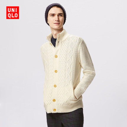 再降！优衣库粗针立领开衫(长袖) 149131