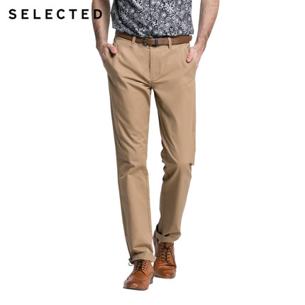 畅销款！SELECTED思莱德修身男式休闲裤F|415326009
