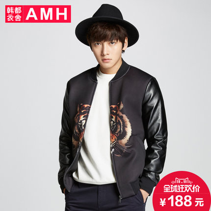 虎头印花！AMH新款印花男夹克PF4947