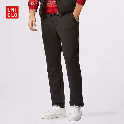 双11好价！优衣库 仿羊羔绒运动长裤 146200