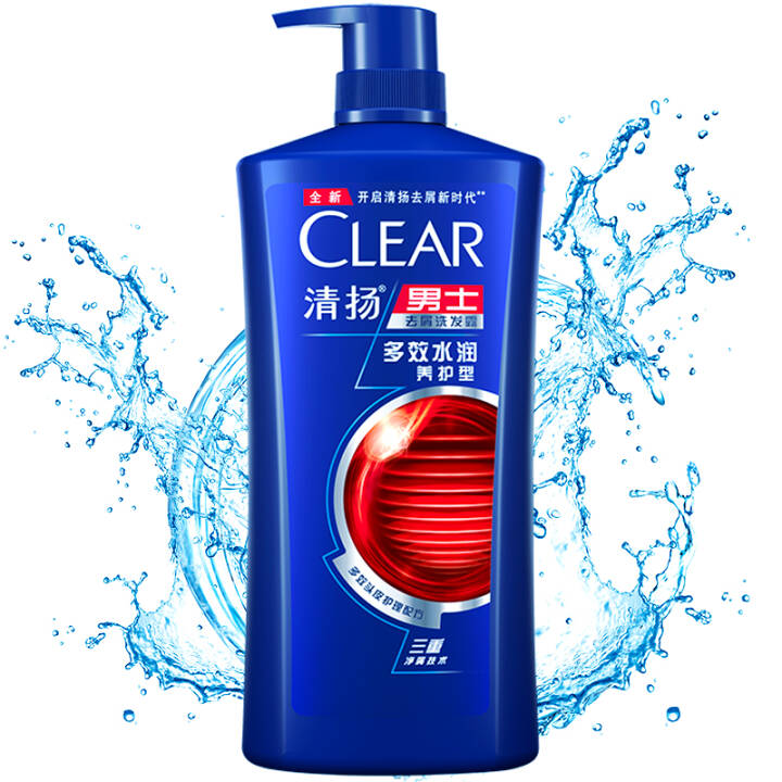 清扬(CLEAR)男士多效水润养护型洗发露1000g