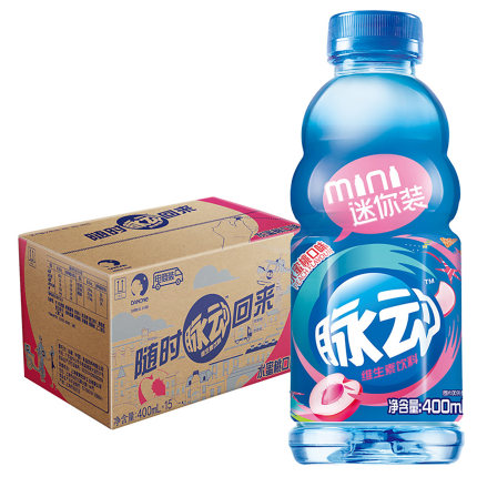 脉动维生素饮料水蜜桃口味400ml*15瓶