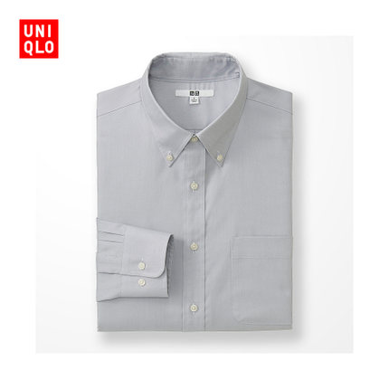 聚划算！优衣库精纺牛津纺衬衫(长袖)
