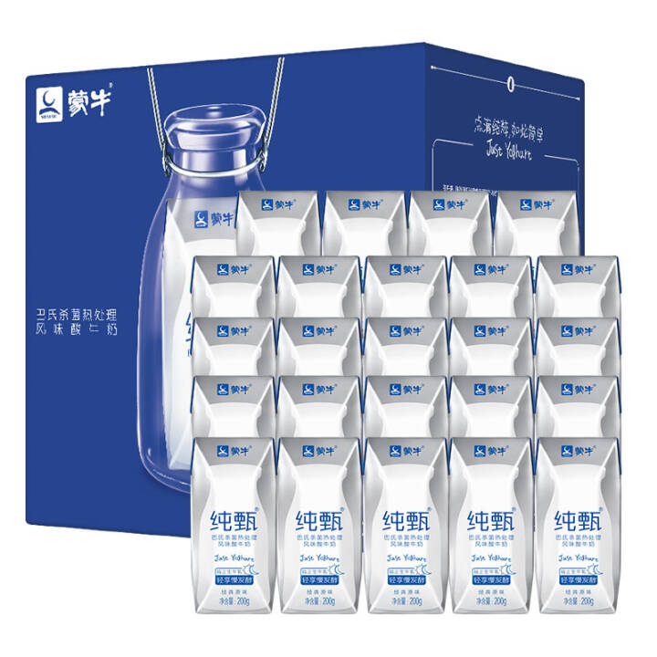 蒙牛 纯甄常温酸奶 200g*24盒*3件