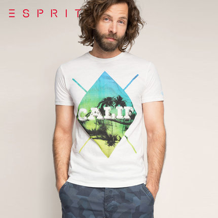 聚划算好价！ESPRIT男士时尚款短袖T恤