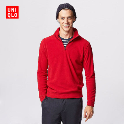 双11好价！优衣库 HEATTECH半拉链T恤(长袖) 158379