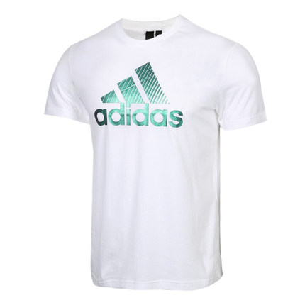 adidas阿迪達斯 男子 圓領(lǐng)短T恤