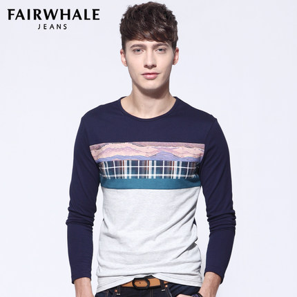 近期好价！马克华菲 男式 长袖衬衫 7151307504