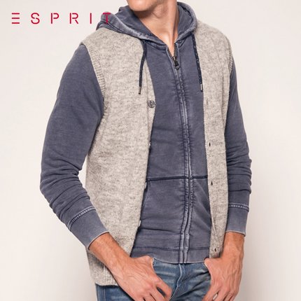 时尚款！ESPRIT羊毛混纺针织背心-105EE2I032