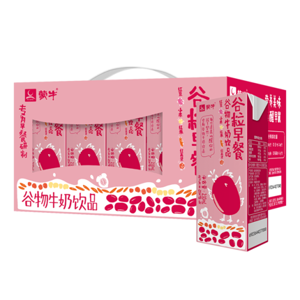 蒙牛 紅谷谷粒早餐牛奶飲品250ml*12盒*4件