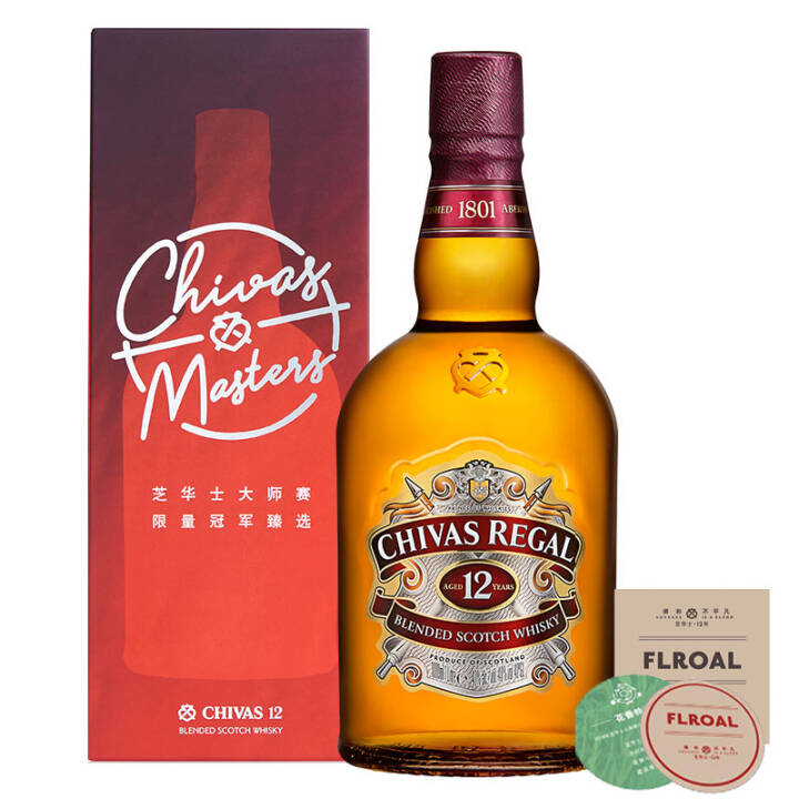 芝华士（Chivas）洋酒 12年 苏格兰 威士忌 1000ml