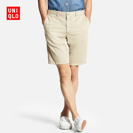 夏季必备！UNIQLO优衣库全棉中裤163916