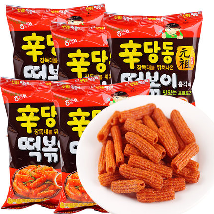 近期好价！海太甜辣炒年糕条110g*5袋