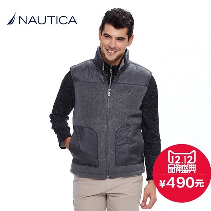 双12预告！NAUTICA诺帝卡摇粒绒抓绒马甲KC43070
