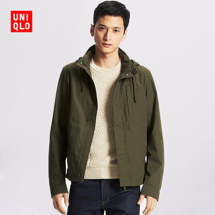新低价！优衣库UNIQLO 男装 全棉军旅式茄克 169258