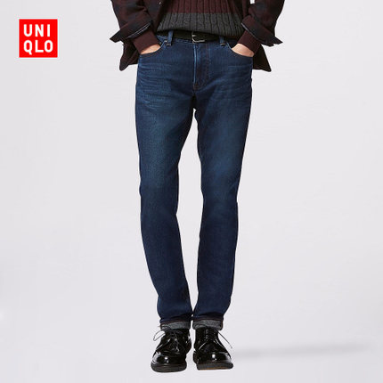 再次好价！优衣库 HEATTECH修身牛仔裤146404
