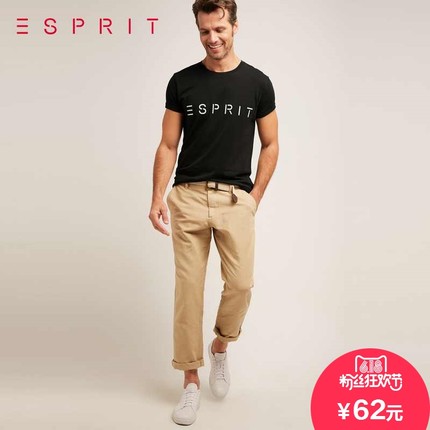618粉丝狂欢价！ESPRIT男士短袖T恤056EE2K064