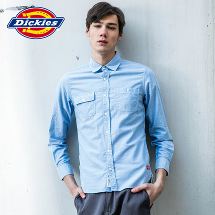 简约设计！Dickies男士长袖衬衫141M20EC01