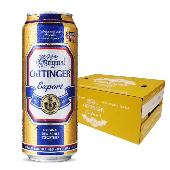 奥丁格 大麦啤酒500mL*24听*2件
