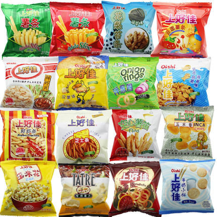 儿时经典！上好佳50包零食品大礼包