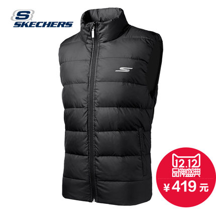 双12好价！Skechers 男款羽绒背心SAMF15010
