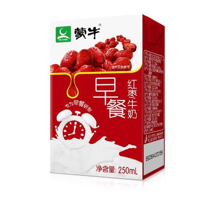 蒙牛早餐奶红枣味利乐包 250ml*16盒