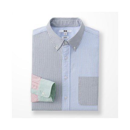 商务休闲！男装 牛津纺修身衬衫170424 优衣库UNIQLO