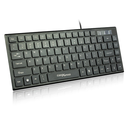 时尚精巧！COOLXSPEED K1802巧克力有线键盘