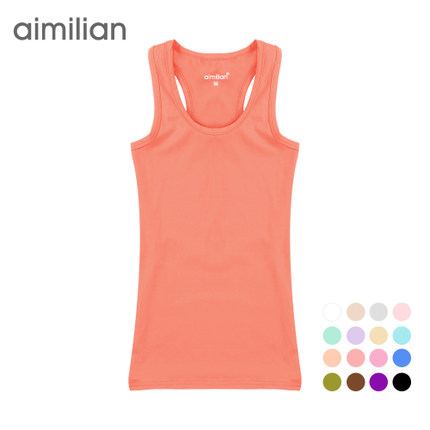 多色可选！限时特惠！吊带背心女夏糖果色U领修身吊带衫