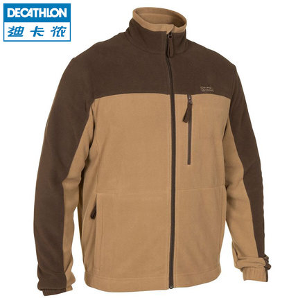 防风保暖！迪卡侬SOLOGNAC户外抓绒衣