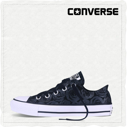 小降！CONVERSE匡威玫瑰印花帆布鞋549676C