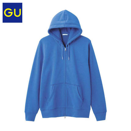 盛夏热促！GU极优男装拉链连帽运动开衫268150