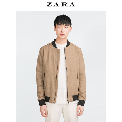 中码好价！ZARA 男装 驼色羊毛夹克 03036300704