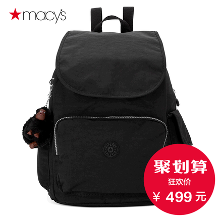 新潮可爱！Macy's Kipling瑞菲尔翻盖双肩包2611324162