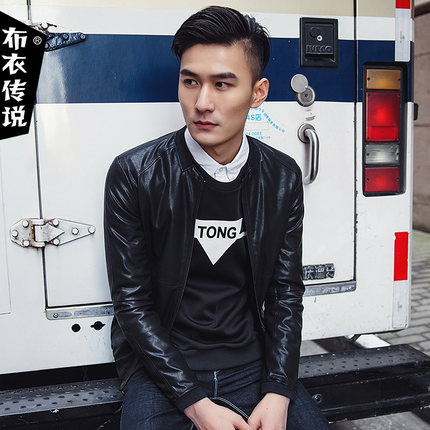 帅气！布衣传说原创男装PU皮衣