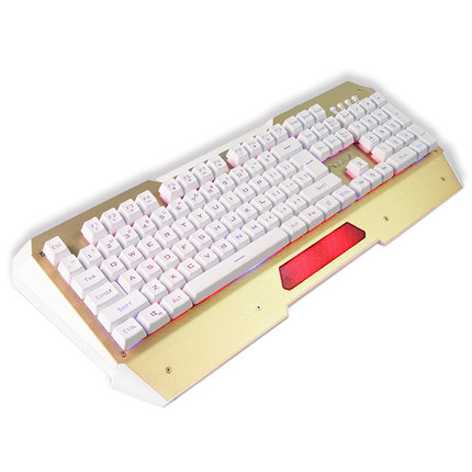 机械手感！狼蛛灵刃金属背光键盘