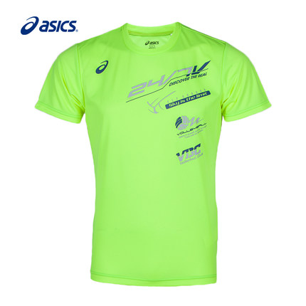 全网好价！ASICS亚瑟士新款运动印花短袖T恤XW685N-05
