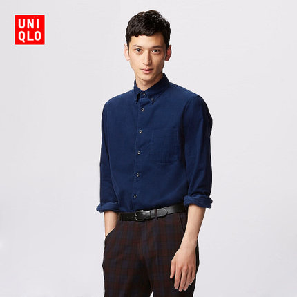 历史好价！优衣库UNIQLO 男士灯芯绒衬衫 153332