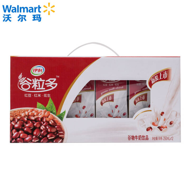 伊利 谷粒多谷物牛奶饮品 维生素E 250ml*12
