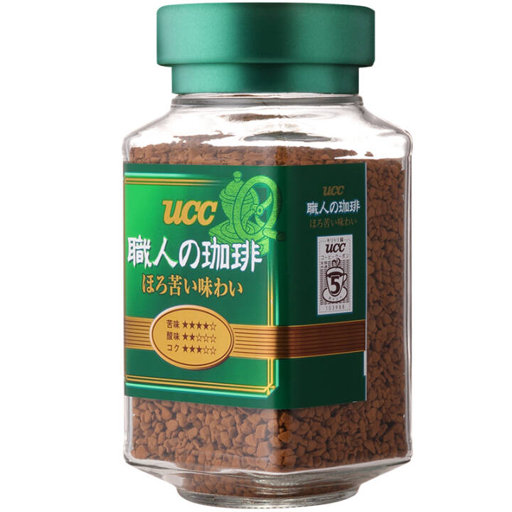 UCC 绿标速溶咖啡90g*5瓶+红标速溶咖啡90g*3瓶