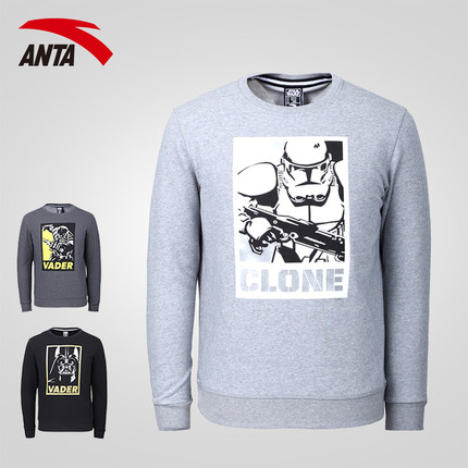 星战迷必备！安踏 星战款男子套头卫衣 15618729