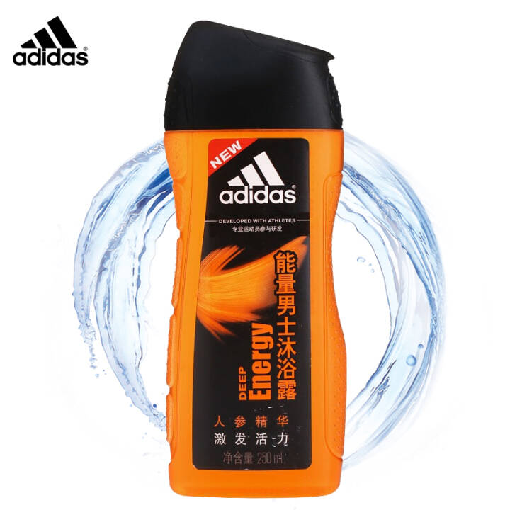 阿迪达斯(Adidas)男士能量沐浴露250ml*2