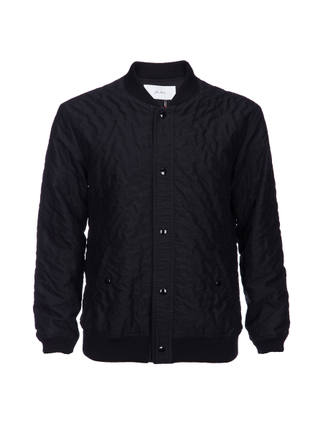 少量！JULIEN DAVID 黑色棒球领长袖上衣