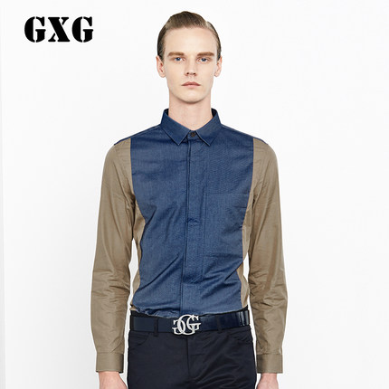 英伦风！GXG男士长袖衬衫33203112