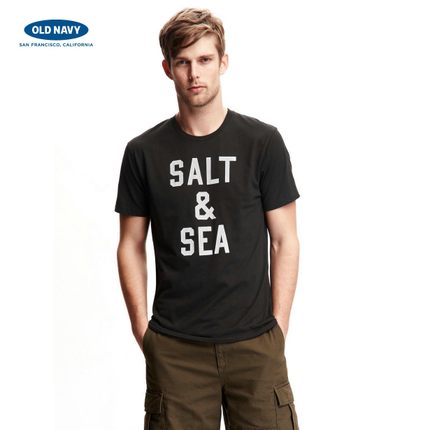 夏季单品！OLD NAVY老海军时尚写实图片印花圆领短袖T恤118425