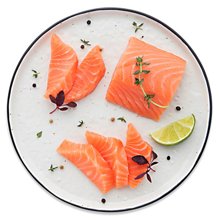 进口食品！ICEFRESH丹麦进口三文鱼精品中段刺身260g