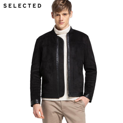 新品好价！SELECTED思莱德棒球领男士保暖外套F|41615T016